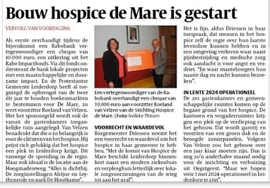 Hospice de Mare </br> in het nieuws