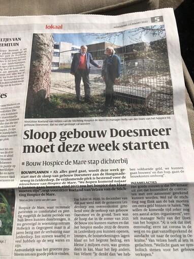 Hospice de Mare </br> in het nieuws