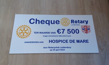 Nog een donatie van </br> Rotary Club Leiderdorp